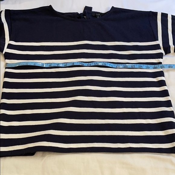 J.Crew Knit Mariner cloth bow-back top in stripe AW130 - Picture 5 of 9